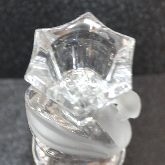 Elegant Vintage Pair Of Crystal Swan Candleholders - Picture 6 of 7